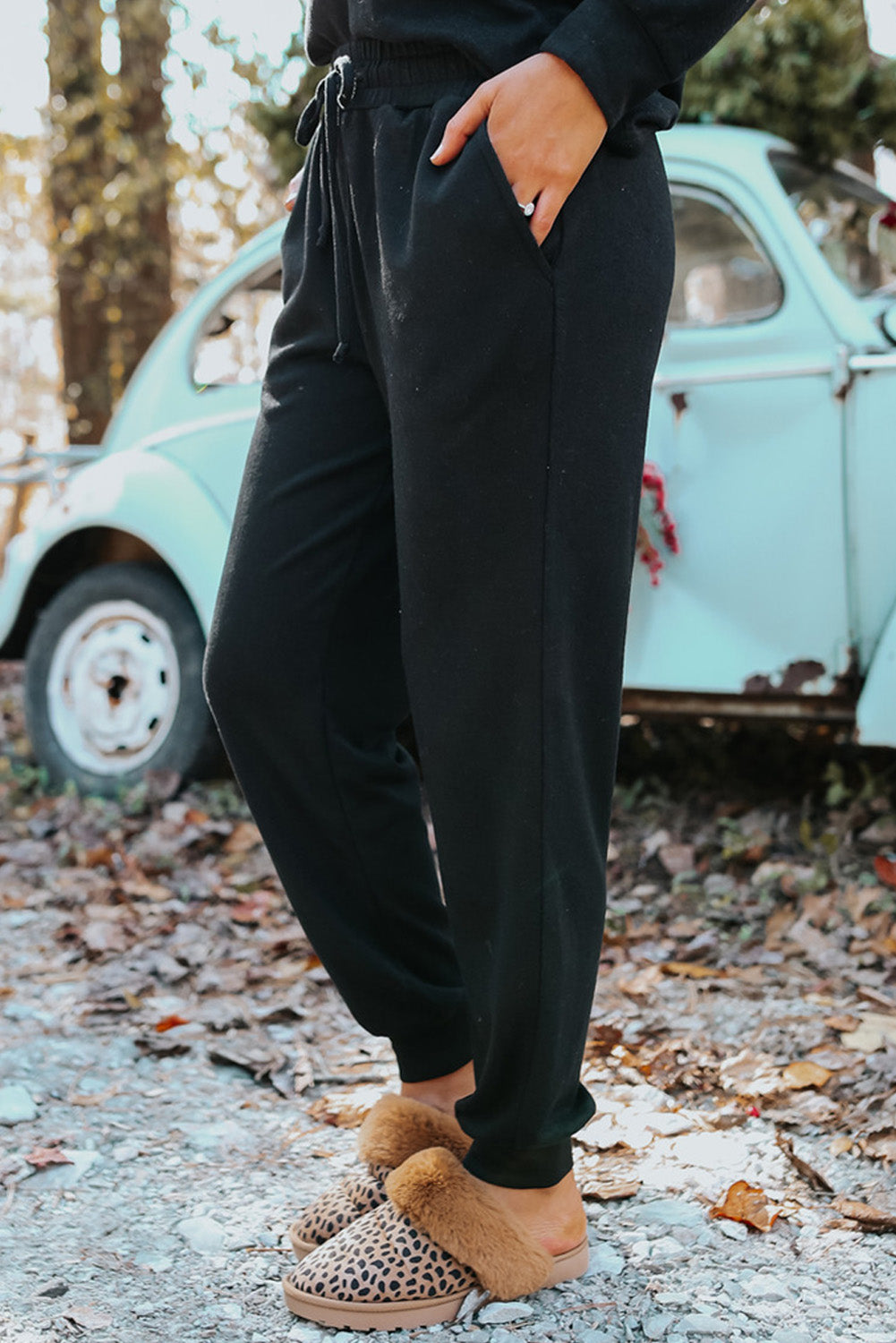 Beau Blue Long Sleeve Pullover & Jogger Pants Loungewear Set