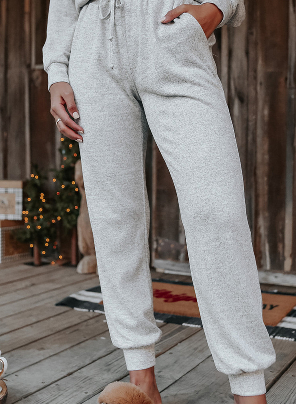 Beau Blue Long Sleeve Pullover & Jogger Pants Loungewear Set