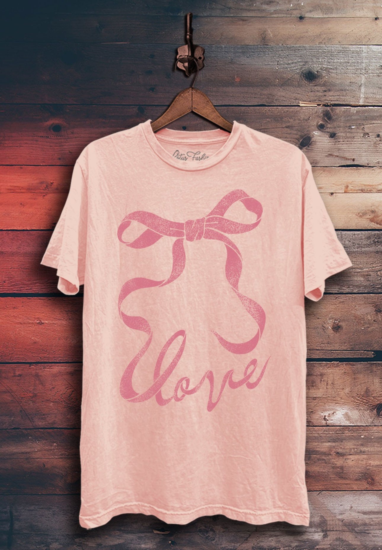 Pink Lotus Boyfriend Graphic Tee / Mineral Washed