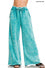 Zenana Acid wash fleece palazzo sweatpants with pockets