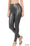 High rise faux leather leggings