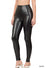 High rise faux leather leggings