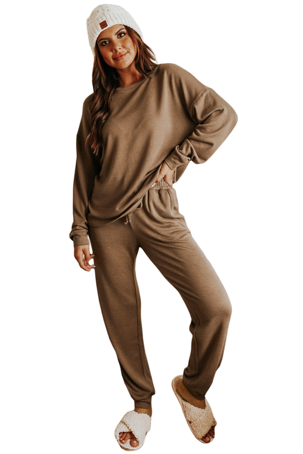 Beau Blue Long Sleeve Pullover & Jogger Pants Loungewear Set