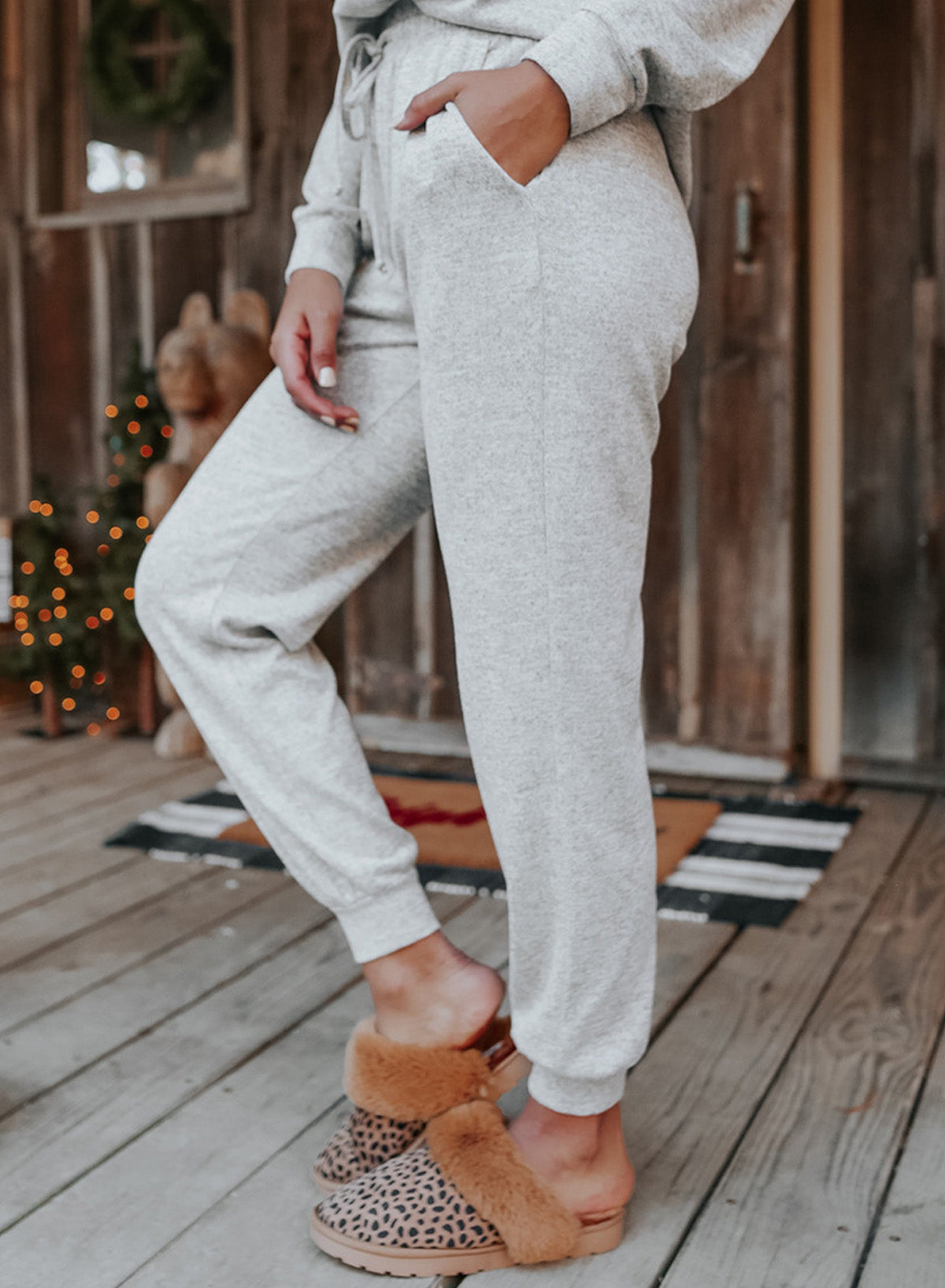 Beau Blue Long Sleeve Pullover & Jogger Pants Loungewear Set