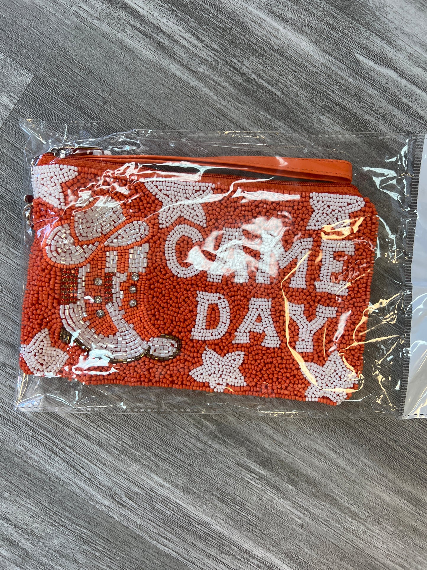 Western Game Day Beaded Wristlet