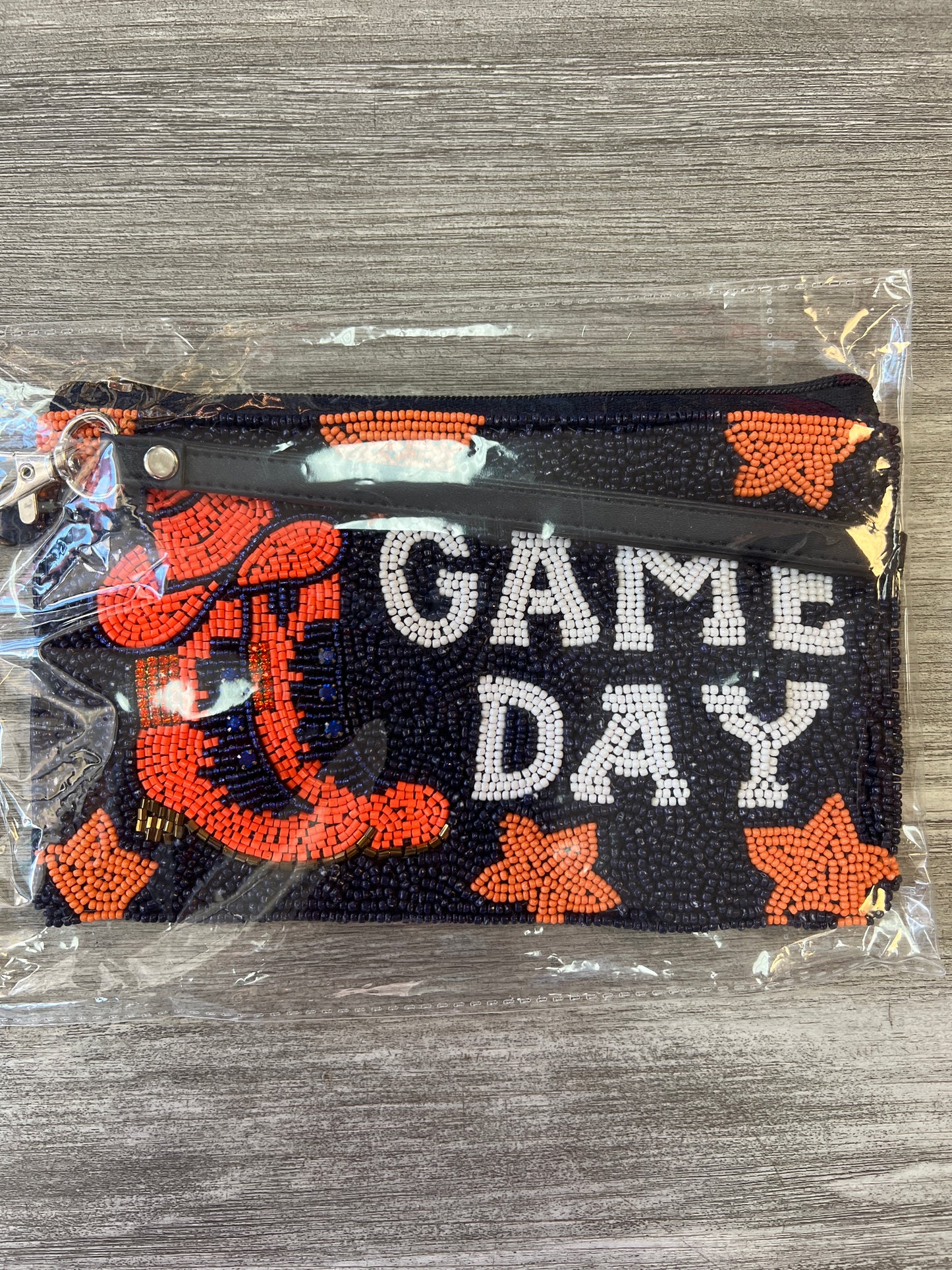 Western Game Day Beaded Wristlet