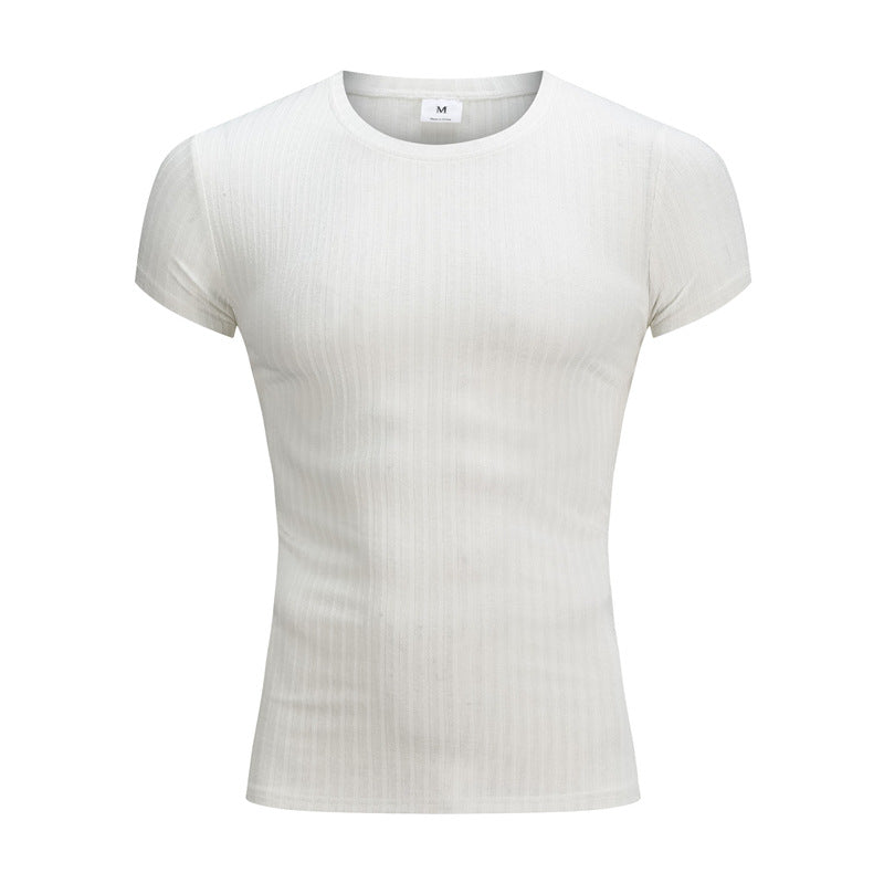 Slim Sports Striped Fashion Training Top