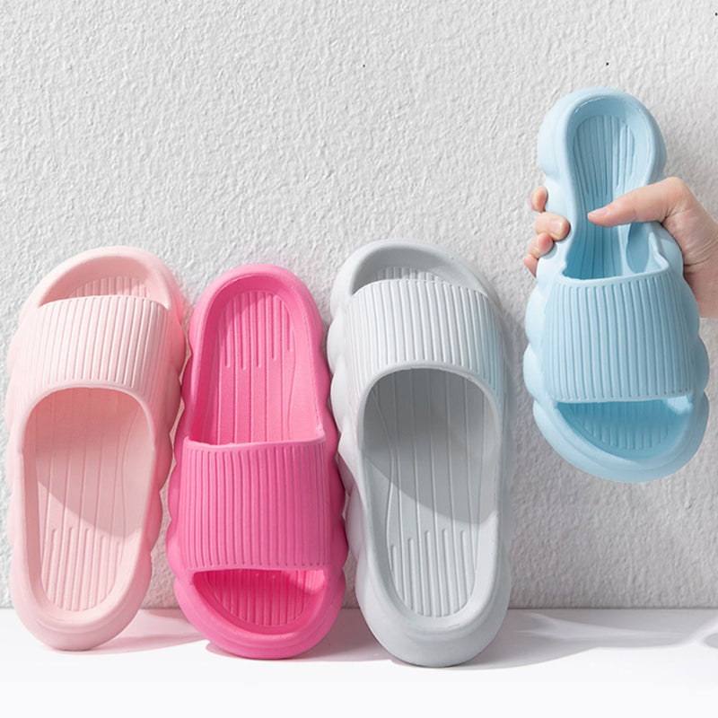 Wave Bottom Slippers Women Home Shoes Non-slip Bathroom Slippers