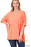 Lux Rayon Oversized V-Neck Font Pocket Top