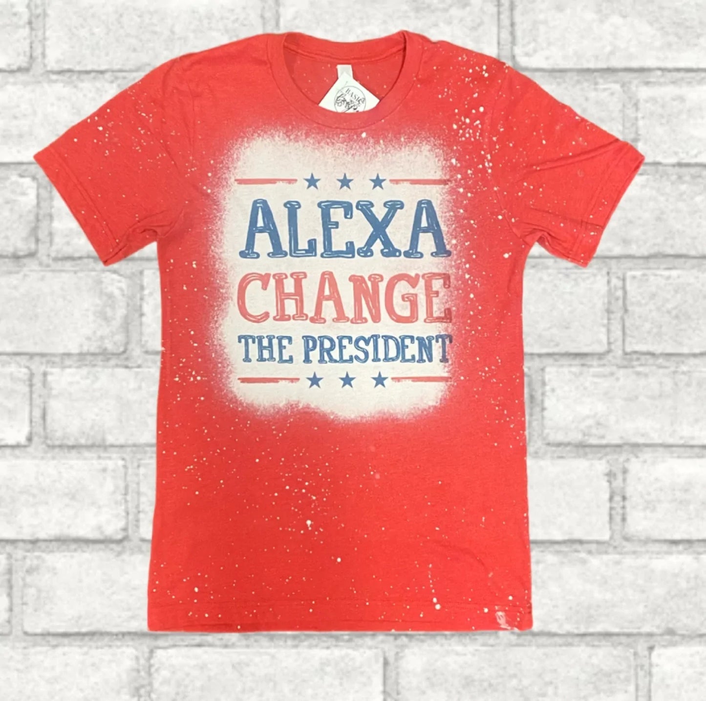 Short Sleeve Tee Alexa Change the President